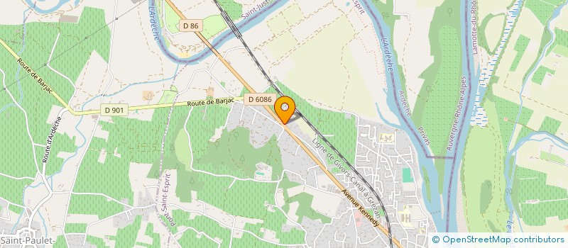 localisation de l'entreprise SCI DE LA CLINIQUE DE LA PORTE D'OR  PONT-SAINT-ESPRIT