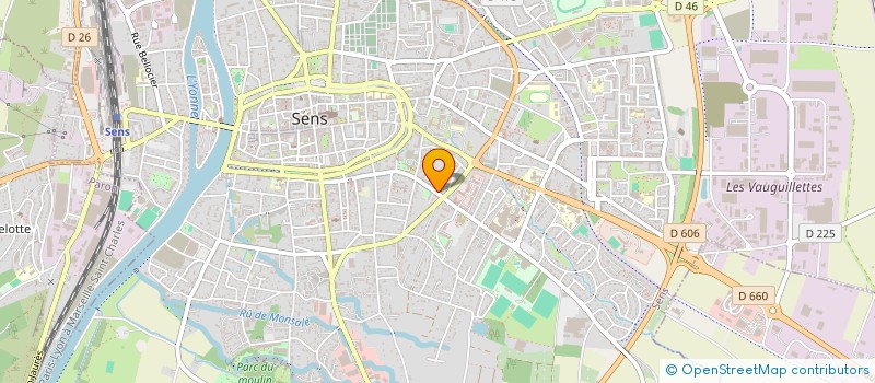 localisation de l'entreprise SCI DE LA CLINIQUE DES CASTORS à SENS