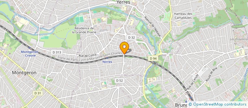 localisation de l'entreprise SCI DE LA CLINIQUE DU VAL D'YERRES  YERRES