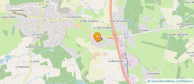 localisation de l'entreprise SCI DE LA CLOSERIE  LAILLE