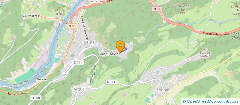 localisation de l'entreprise SCI DE LA CLOUTERIE DE L'USINE DU BAS  BEURE