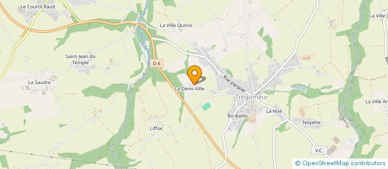 localisation de l'entreprise SCI DE LA COCHINCHINE  TREGOMEUR