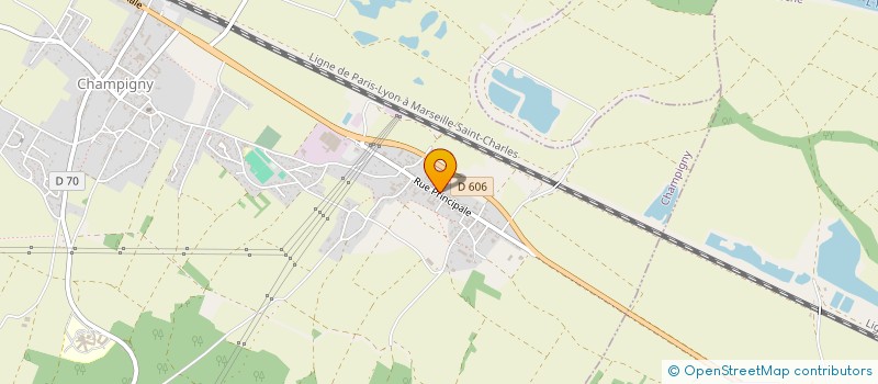 localisation de l'entreprise SCI DE LA COGNE  CHAMPIGNY