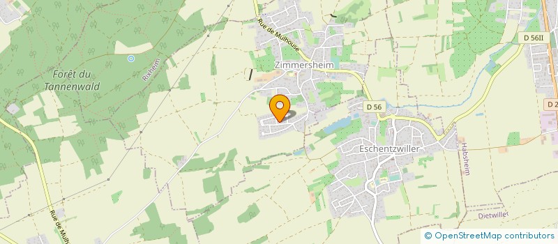 localisation de l'entreprise SCI DE LA COLLINE  ZIMMERSHEIM