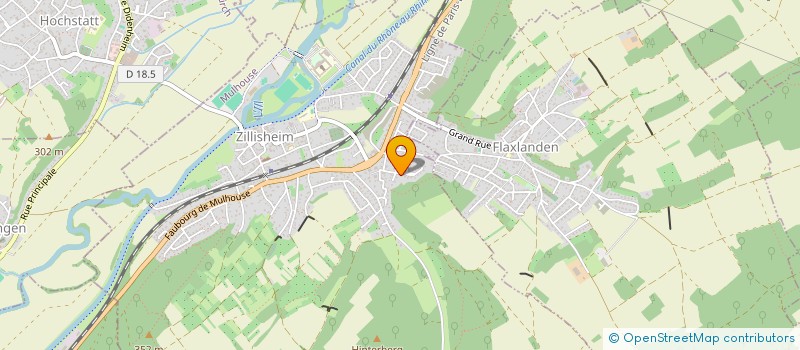 localisation de l'entreprise SCI DE LA COLLINE  ZILLISHEIM