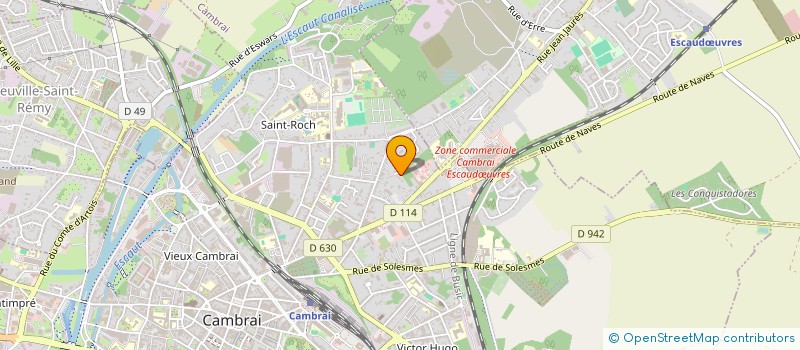 localisation de l'entreprise SCI DE LA COLLINE  CAMBRAI