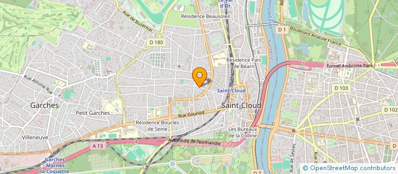 localisation de l'entreprise SCI DE LA COLLINE à SAINT-CLOUD