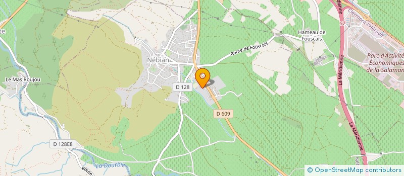 localisation de l'entreprise SCI DE LA COLLINETTE  NEBIAN