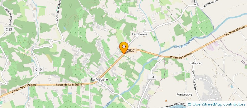 localisation de l'entreprise SCI DE LA COLOMBE  MOISSAC