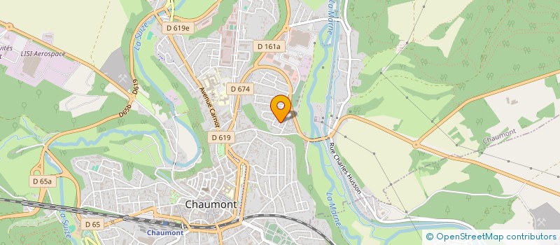 localisation de l'entreprise SCI DE LA COLOMBE à CHAUMONT