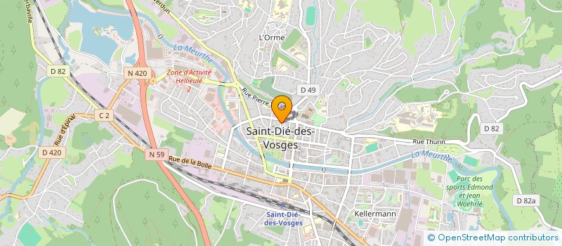 localisation de l'entreprise SCI DE LA COLOMBIERE à SAINT-DIE-DES-VOSGES
