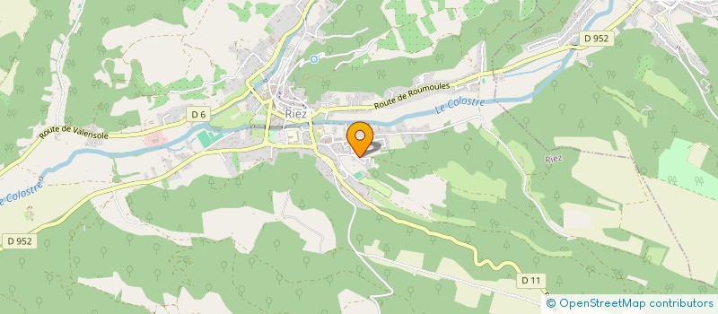 localisation de l'entreprise SCI DE LA COMBE  RIEZ