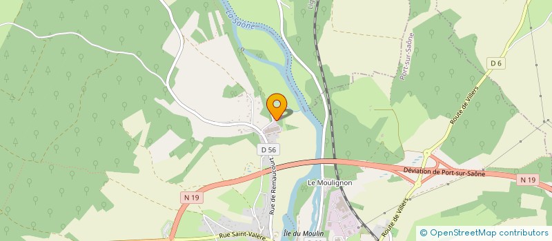 localisation de l'entreprise SCI DE LA COMBE AUX FONTAINE  PORT-SUR-SAONE