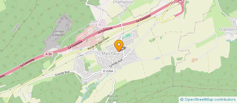 localisation de l'entreprise SCI DE LA COMBE FLEURIE  MARCHAUX-CHAUDEFONTAINE