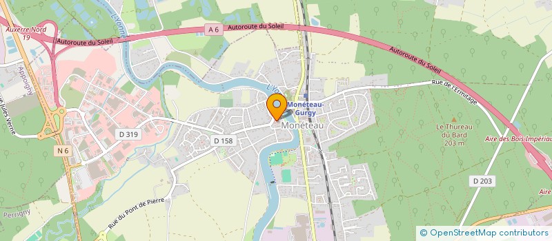 localisation de l'entreprise SCI DE LA COMBES à MONETEAU