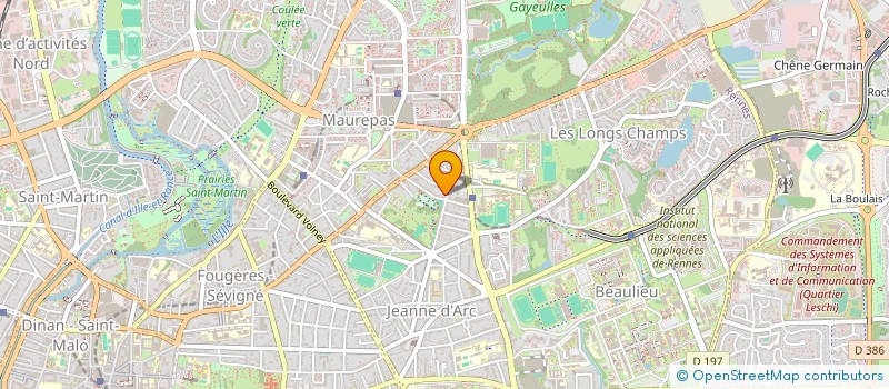 localisation de l'entreprise SCI DE LA COMETE  RENNES