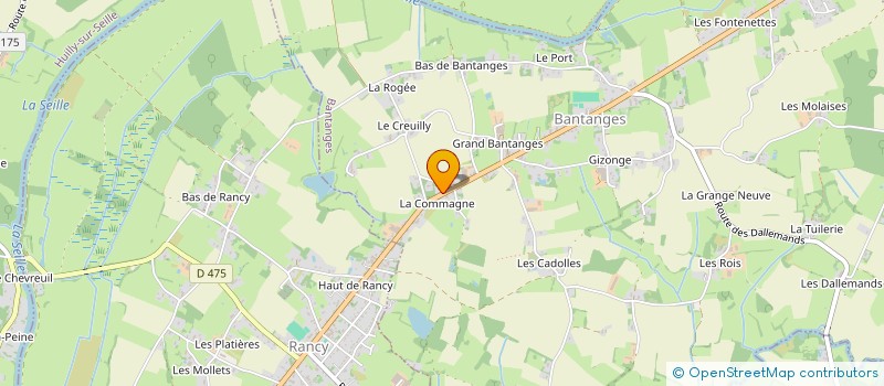 localisation de l'entreprise SCI DE LA COMMAGNE  BANTANGES