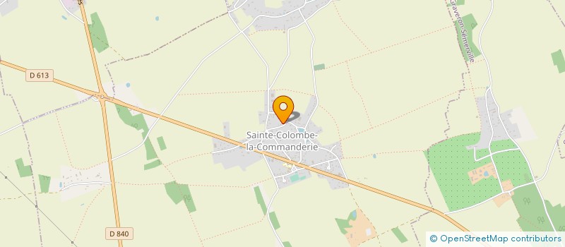 localisation de l'entreprise SCI DE LA COMMANDERIE  SAINTE-COLOMBE-LA-COMMANDERIE