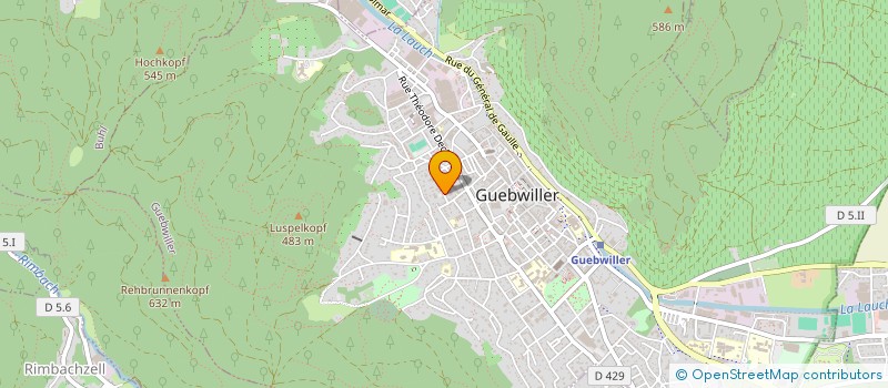 localisation de l'entreprise SCI DE LA COMMANDERIE  GUEBWILLER