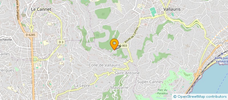 localisation de l'entreprise SCI DE LA COMMANDERIE à VALLAURIS