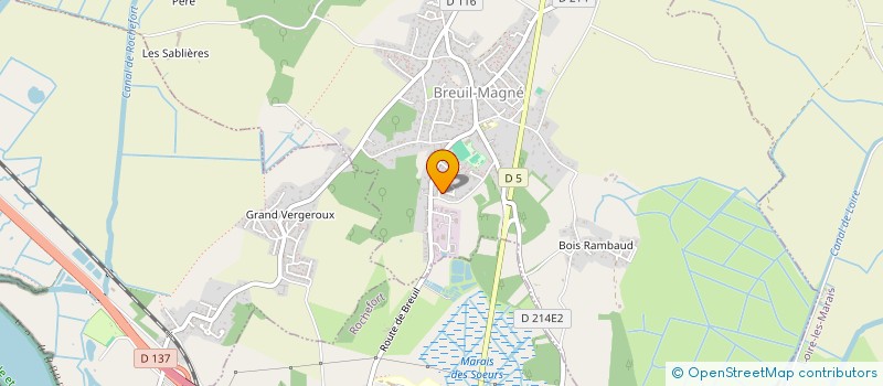 localisation de l'entreprise SCI DE LA COMMANDERIE  BREUIL-MAGNE