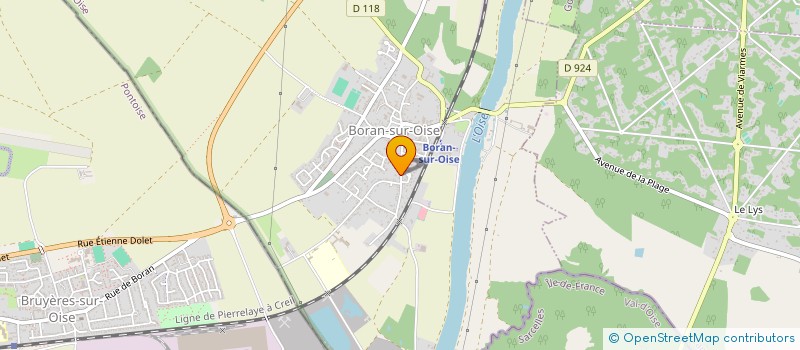 localisation de l'entreprise SCI DE LA COMTE  BORAN-SUR-OISE