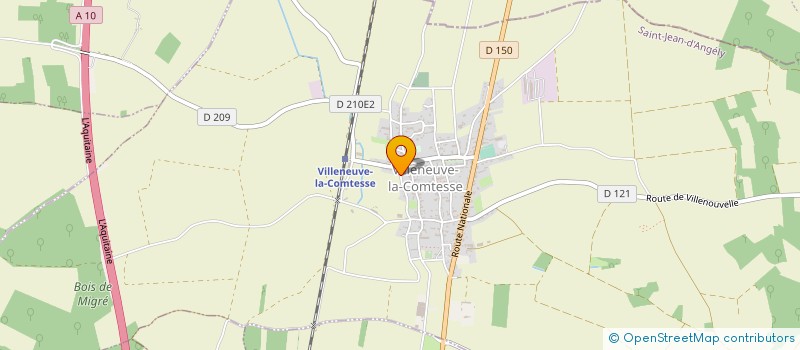 localisation de l'entreprise SCI DE LA COMTESSE  VILLENEUVE LA COMTESSE