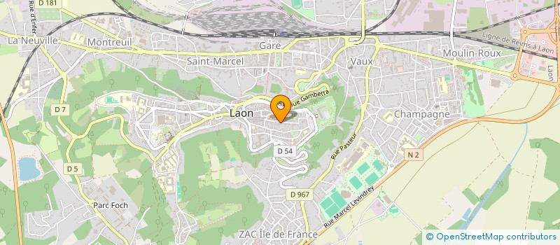localisation de l'entreprise SCI DE LA CONCHE à LAON