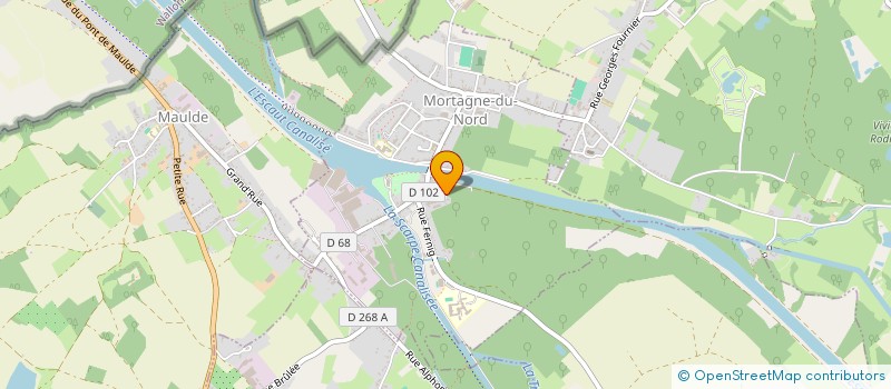 localisation de l'entreprise SCI DE LA CONFLUENCE 59  MORTAGNE-DU-NORD