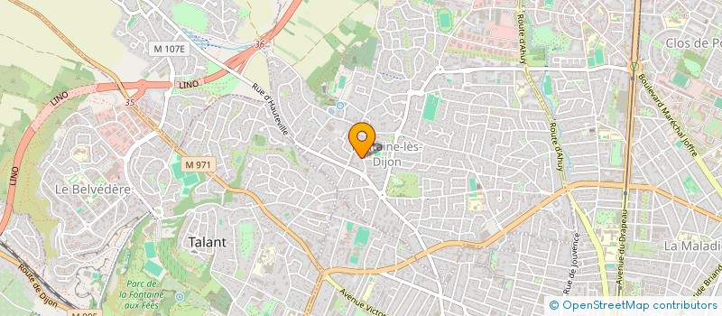 localisation de l'entreprise SCI DE LA CONFRERIE  FONTAINE-LES-DIJON