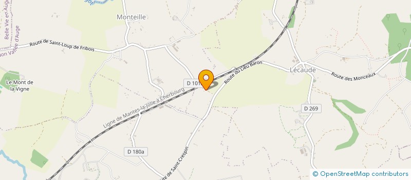 localisation de l'entreprise SCI DE LA CONTERIE  MEZIDON VALLEE D'AUGE