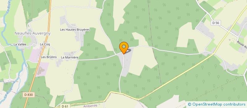 localisation de l'entreprise SCI DE LA CONVENTION  NEAUFLES-AUVERGNY