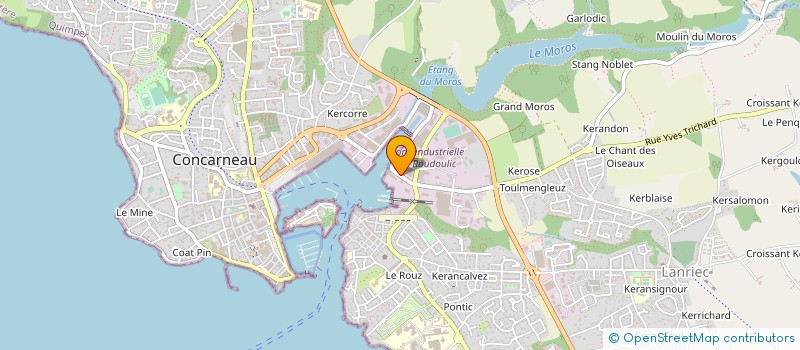 localisation de l'entreprise SCI DE LA COOPERATIVE MARITIME CARANTEC  CONCARNEAU