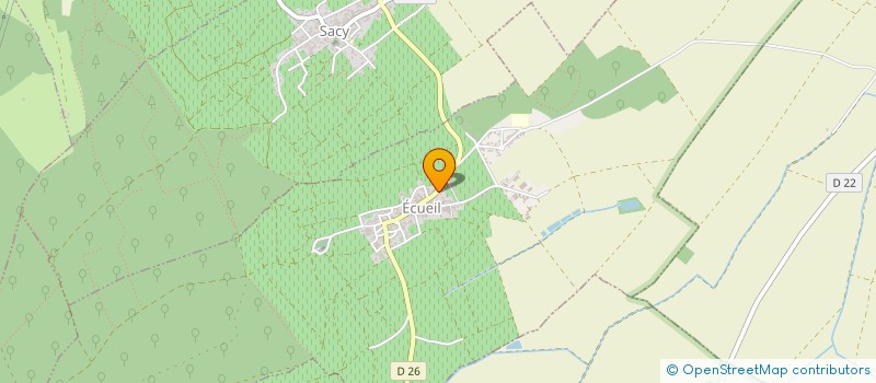 localisation de l'entreprise SCI DE LA COOPERATIVE VINICOLE D'ECUEIL  ECUEIL