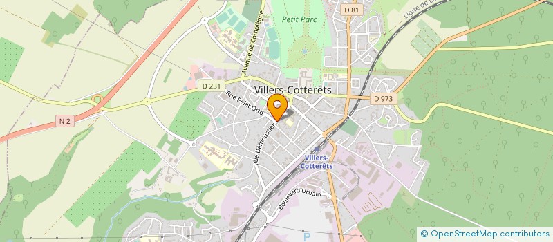 localisation de l'entreprise SCI DE LA COQUILLE à VILLERS-COTTERETS