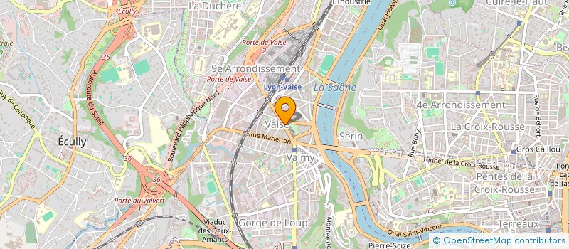 localisation de l'entreprise SCI DE LA CORDERIE  LYON