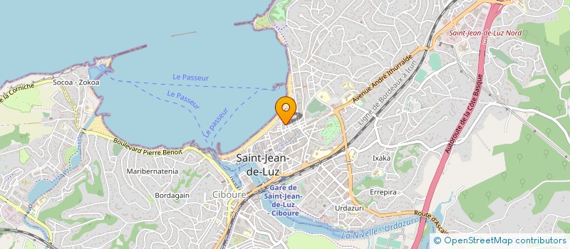 localisation de l'entreprise SCI DE LA CORDERIE à SAINT-JEAN-DE-LUZ