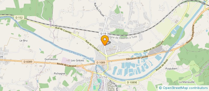 localisation de l'entreprise SCI DE LA CORDERIE  SAINT-PANTALEON-DE-LARCHE