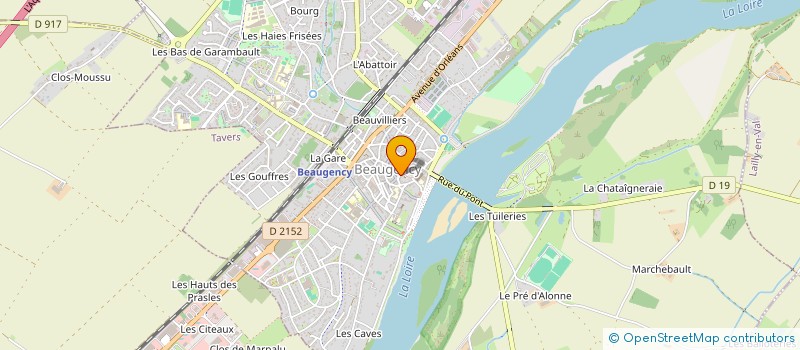 localisation de l'entreprise SCI DE LA CORDONNERIE  BEAUGENCY