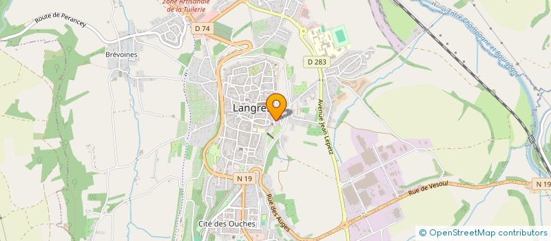 localisation de l'entreprise SCI DE LA CORNE D'AIX à LANGRES