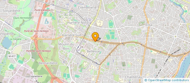 localisation de l'entreprise SCI DE LA CORNE D'OR à NANTES