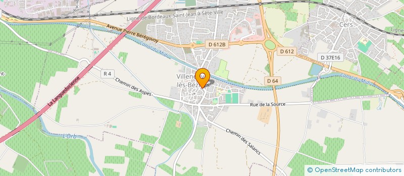 localisation de l'entreprise SCI DE LA CORNICHE  VILLENEUVE-LES-BEZIERS
