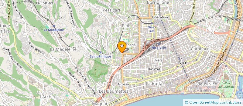 localisation de l'entreprise SCI DE LA CORNICHE  NICE