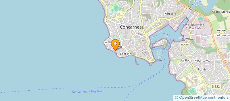 localisation de l'entreprise SCI DE LA CORNICHE  CONCARNEAU