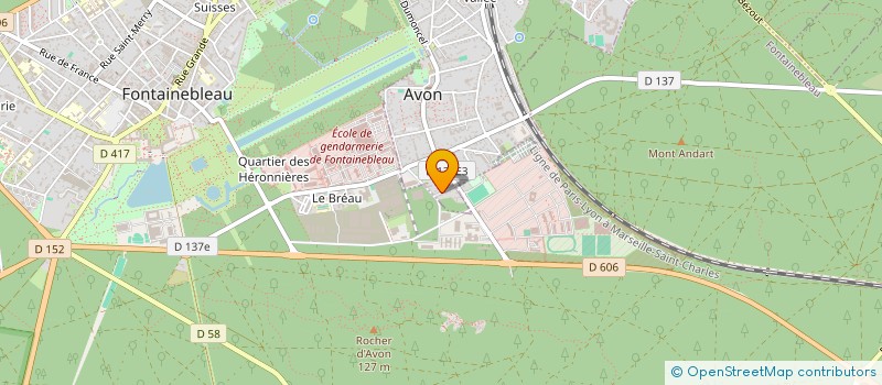 localisation de l'entreprise SCI DE LA CORNICHE  AVON