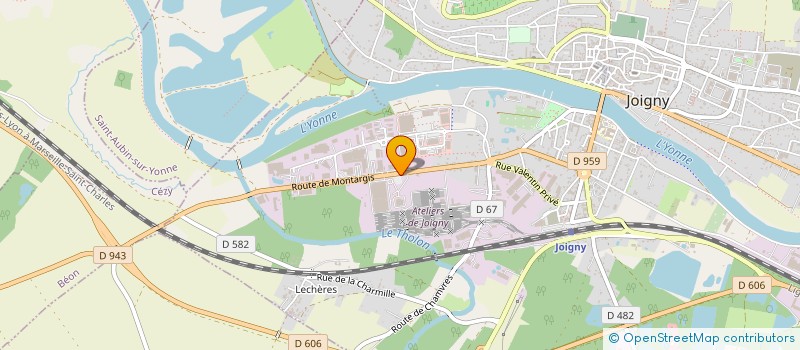 localisation de l'entreprise SCI DE LA CORNILLATTE à JOIGNY