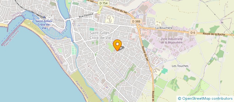 localisation de l'entreprise SCI DE LA CORNUE à SAINT-GILLES-CROIX-DE-VIE