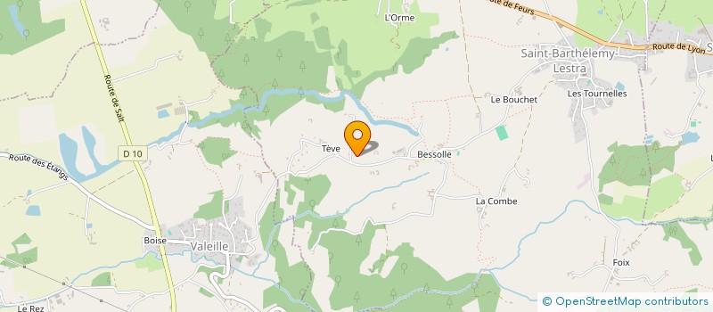 localisation de l'entreprise SCI DE LA COTE  SAINT-BARTHELEMY-LESTRA