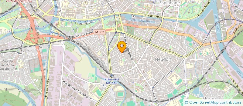 localisation de l'entreprise SCI DE LA COTE  STRASBOURG