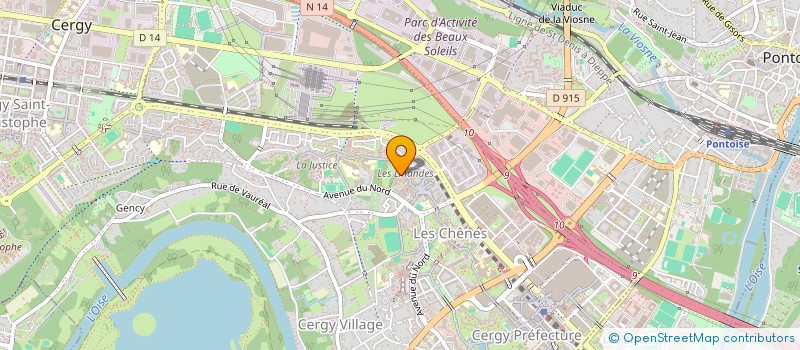 localisation de l'entreprise SCI DE LA COTE  CERGY